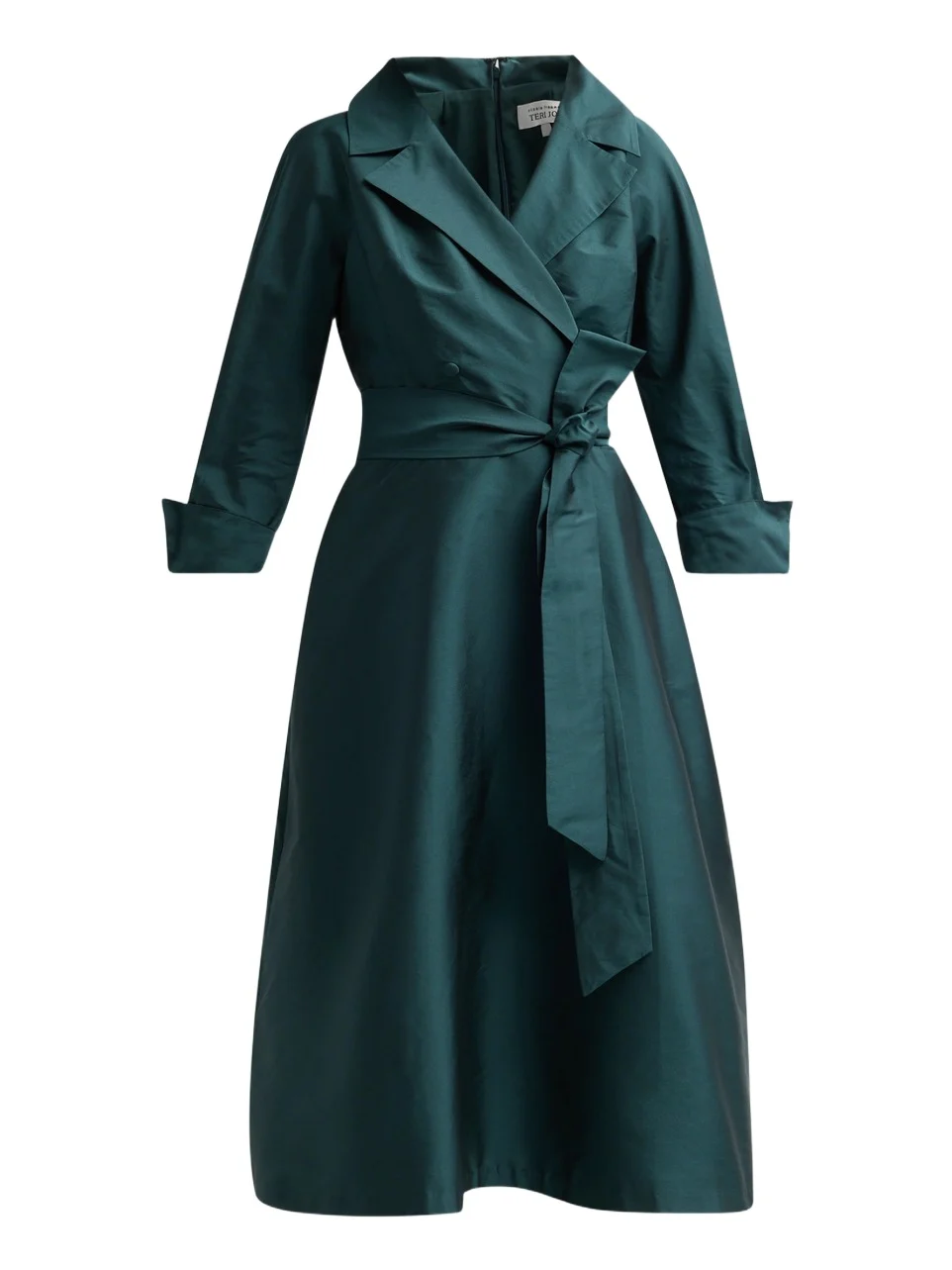 Teri Jon by Rickie Freeman Women's Taffeta Shirtwaist Gown