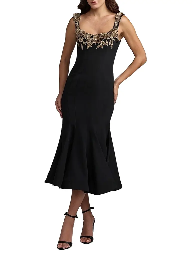 Women's Crepe Mermaid Midi Dress Women's Crepe Mermaid Midi Dress