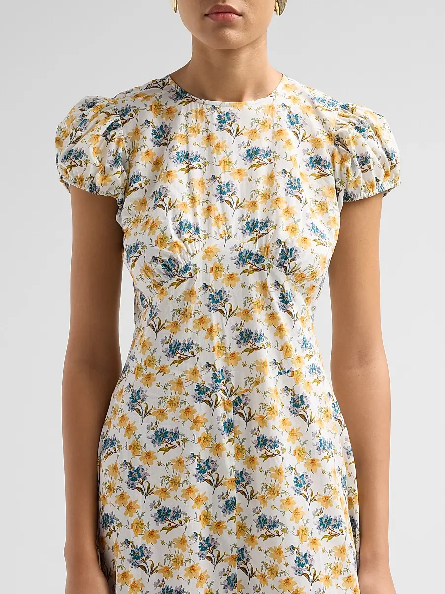DÔEN Women's Rhodia Printed Midi Dress | Thumbnail 5 DÔEN Women's Rhodia Printed Midi Dress | Thumbnail 5