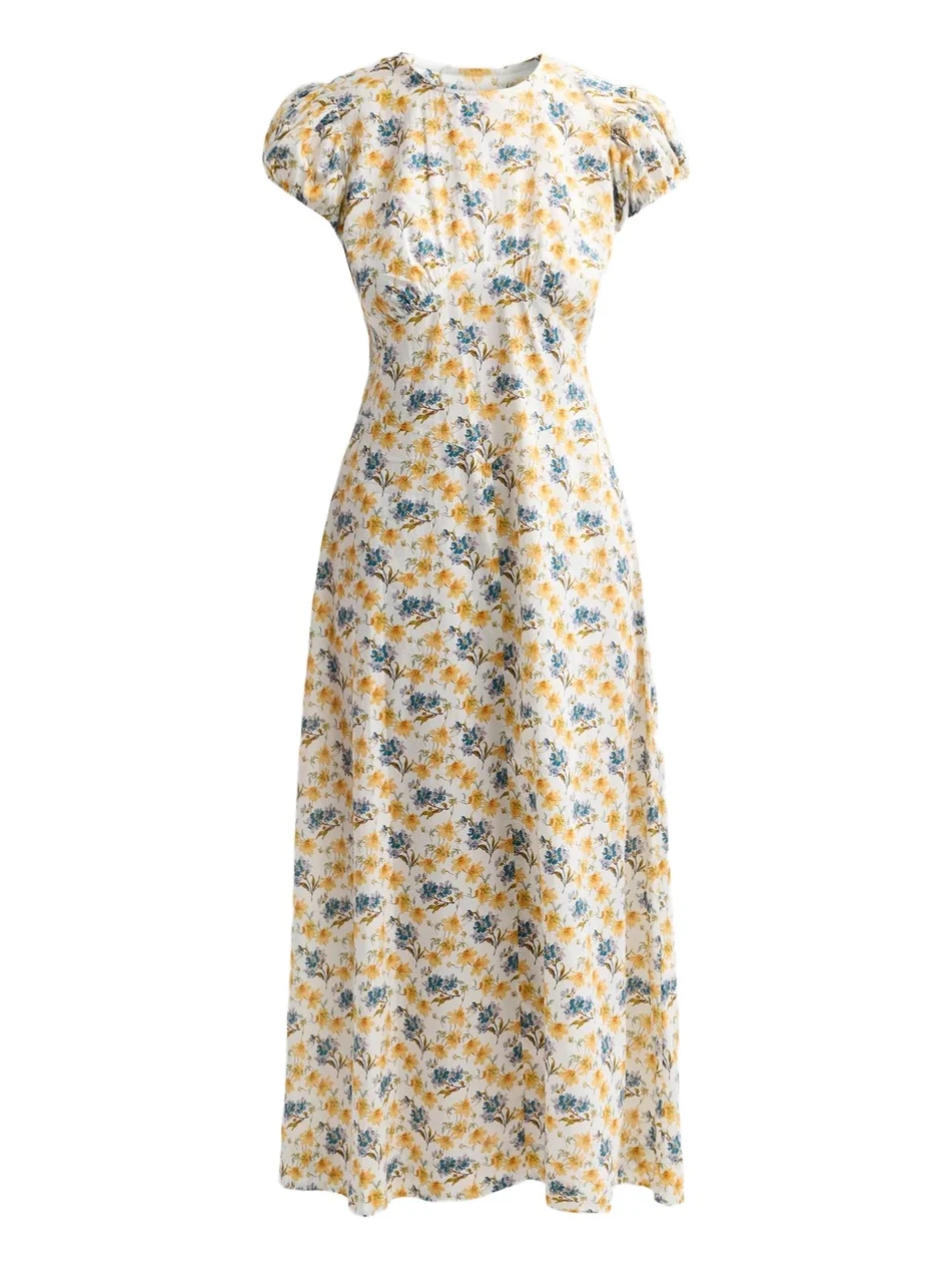 Women's Rhodia Printed Midi Dress Women's Rhodia Printed Midi Dress