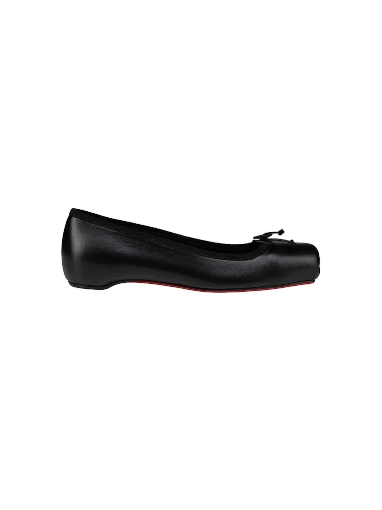 Christian Louboutin Women's Cassia Nodo Flats - Black | Image 1 Christian Louboutin Women's Cassia Nodo Flats - Black | Image 1