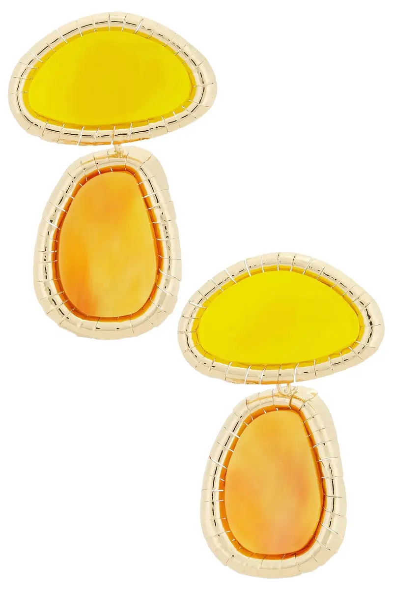 Vibrantglassy Stone Earrings Vibrantglassy Stone Earrings