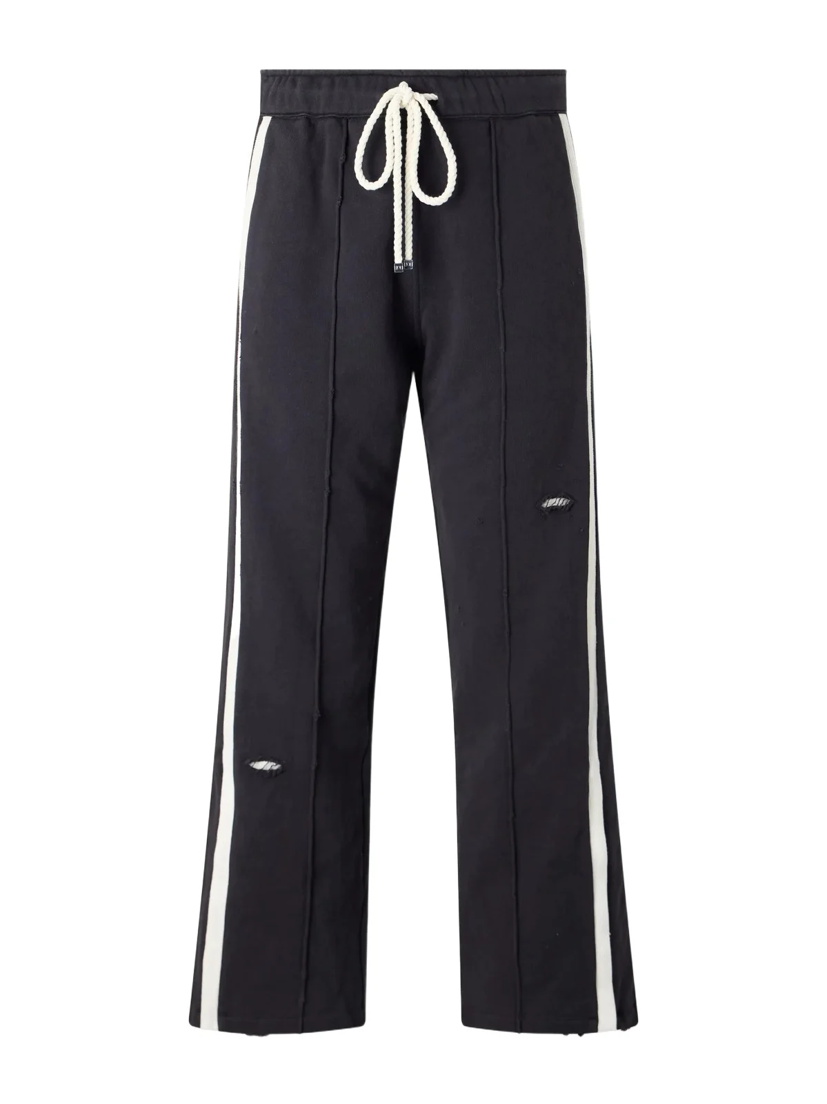 Repaired Wide-Leg Cotton-Jersey Drawstring Sweatpants - Men