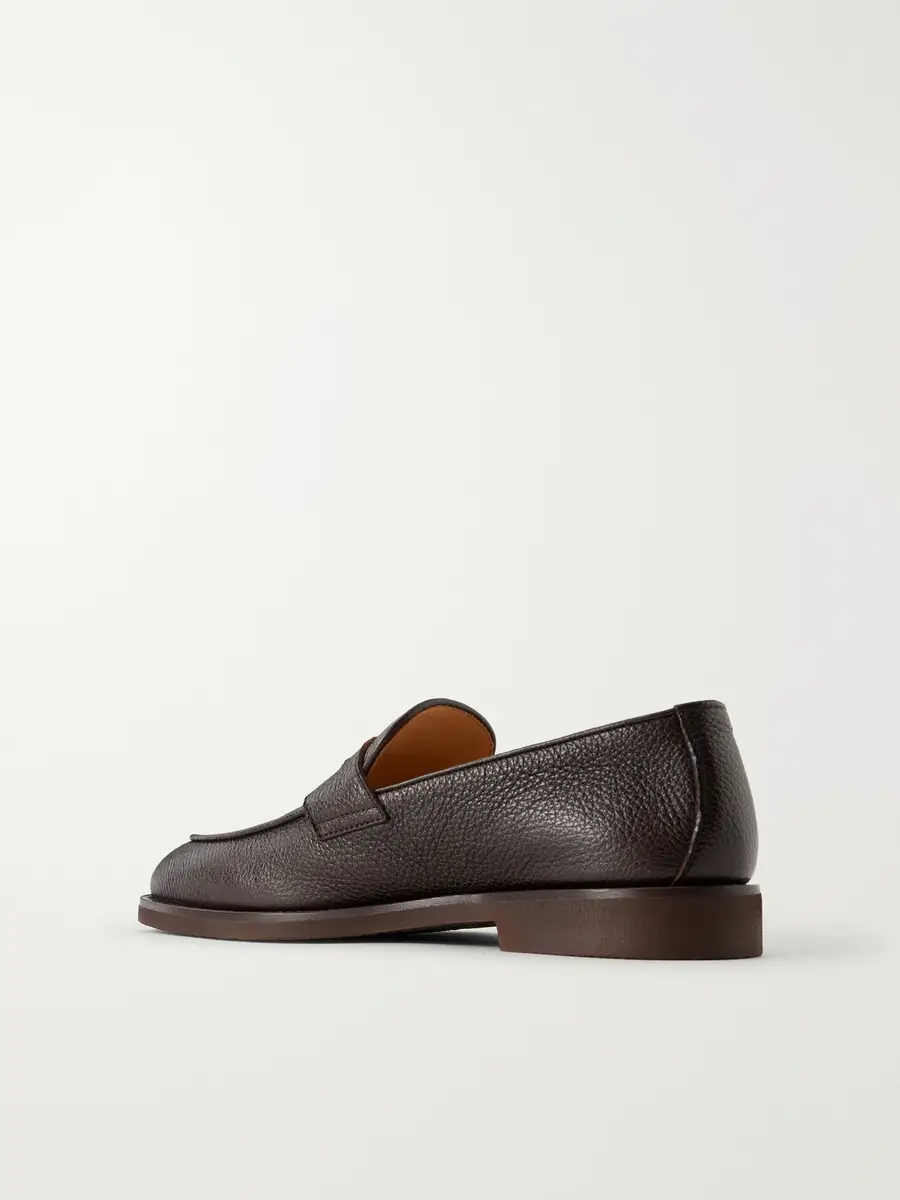 Brunello Cucinelli Flex Full-Grain Leather Penny Loafers - Men | Thumbnail 4 Brunello Cucinelli Flex Full-Grain Leather Penny Loafers - Men | Thumbnail 4