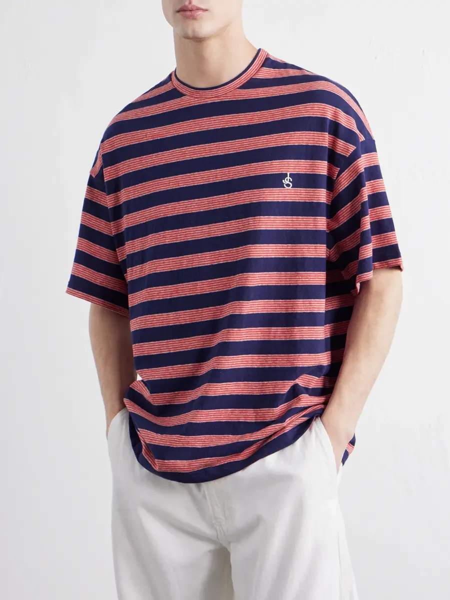 Jil Sander Striped Cotton-Jersey T-Shirt - Men | Thumbnail 3 Jil Sander Striped Cotton-Jersey T-Shirt - Men | Thumbnail 3