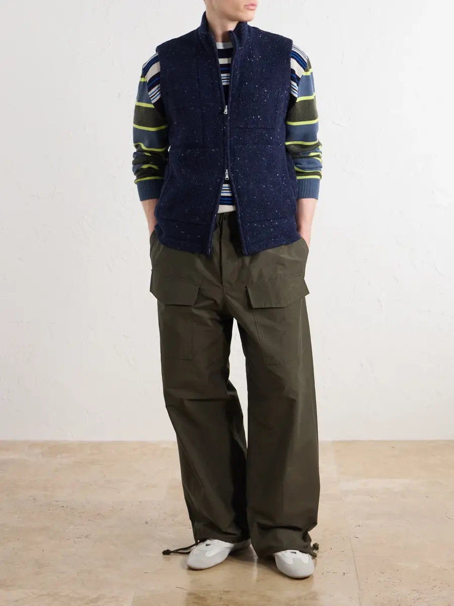 Inis Meáin Lifeline Wool and Cashmere-Blend Gilet - Men | Thumbnail 2