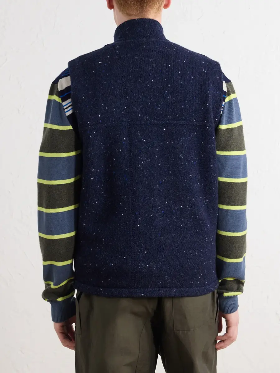 Inis Meáin Lifeline Wool and Cashmere-Blend Gilet - Men | Thumbnail 4