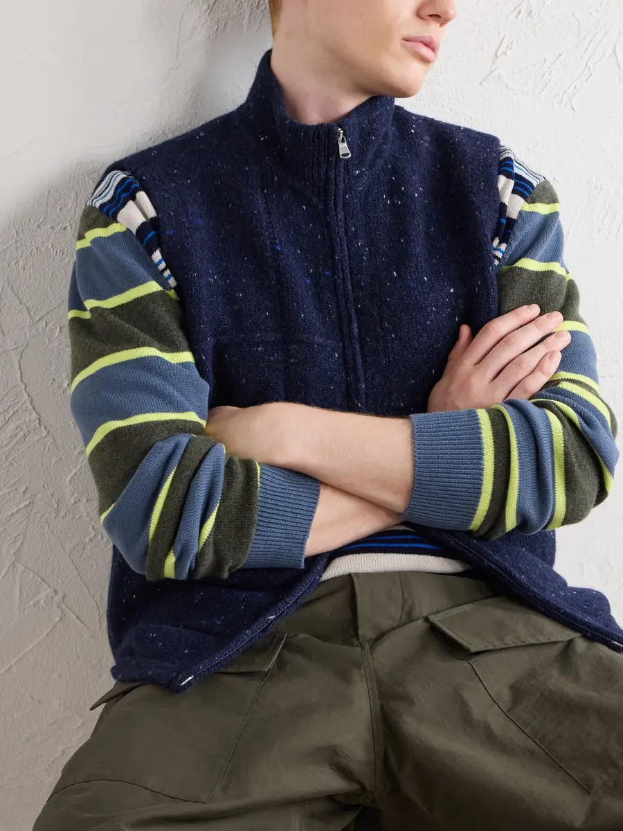Inis Meáin Lifeline Wool and Cashmere-Blend Gilet - Men | Thumbnail 5