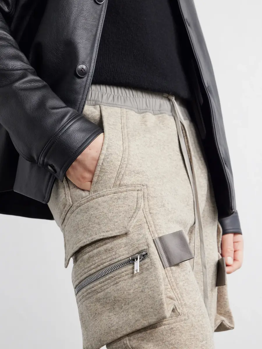 Rick Owens Mastodon Tapered Wool and Cotton-Blend Jersey Sweatpants - Men | Thumbnail 5 Rick Owens Mastodon Tapered Wool and Cotton-Blend Jersey Sweatpants - Men | Thumbnail 5