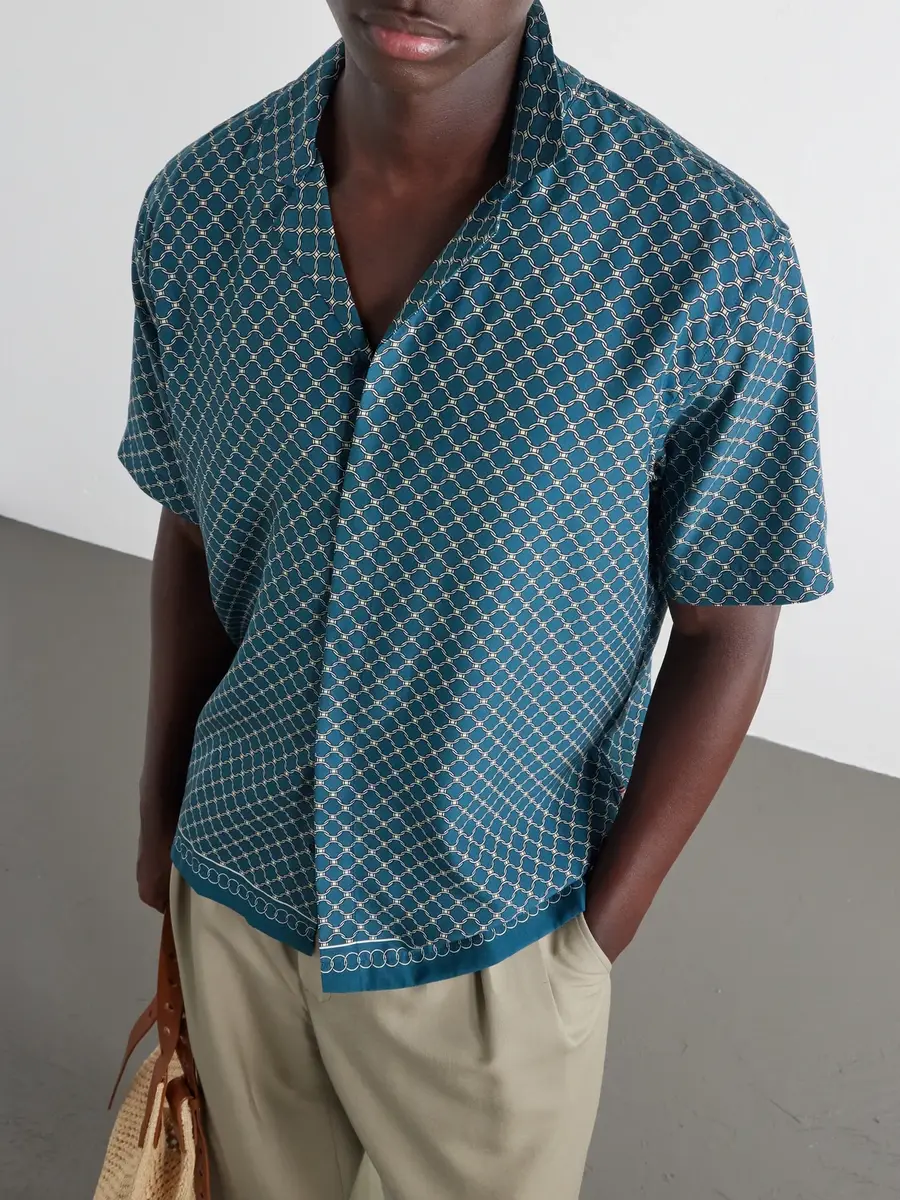 Orlebar Brown Maitan Camp-Collar Printed Lyocell Shirt - Men | Thumbnail 5 Orlebar Brown Maitan Camp-Collar Printed Lyocell Shirt - Men | Thumbnail 5