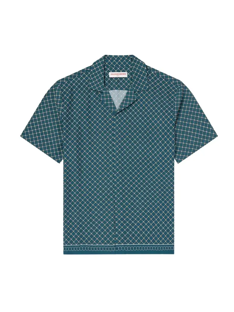 Orlebar Brown Maitan Camp-Collar Printed Lyocell-Poplin Shirt - Men | Image 1 Orlebar Brown Maitan Camp-Collar Printed Lyocell-Poplin Shirt - Men | Image 1