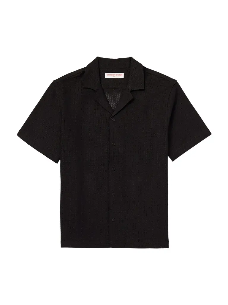 Orlebar Brown Maitan Camp-Collar Cotton Shirt - Men | Image 1 Orlebar Brown Maitan Camp-Collar Cotton Shirt - Men | Image 1