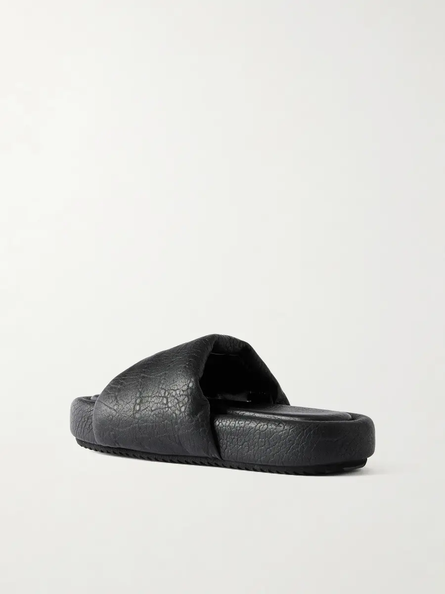 Rick Owens Chancla Full-Grained Leather Slides - Men | Thumbnail 3 Rick Owens Chancla Full-Grained Leather Slides - Men | Thumbnail 3