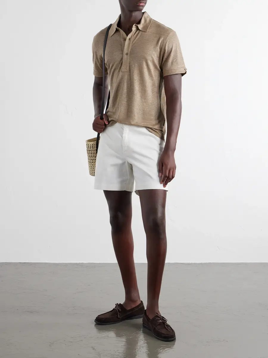 Orlebar Brown Sebastian Linen-Jersey Polo Shirt - Men | Thumbnail 2 Orlebar Brown Sebastian Linen-Jersey Polo Shirt - Men | Thumbnail 2