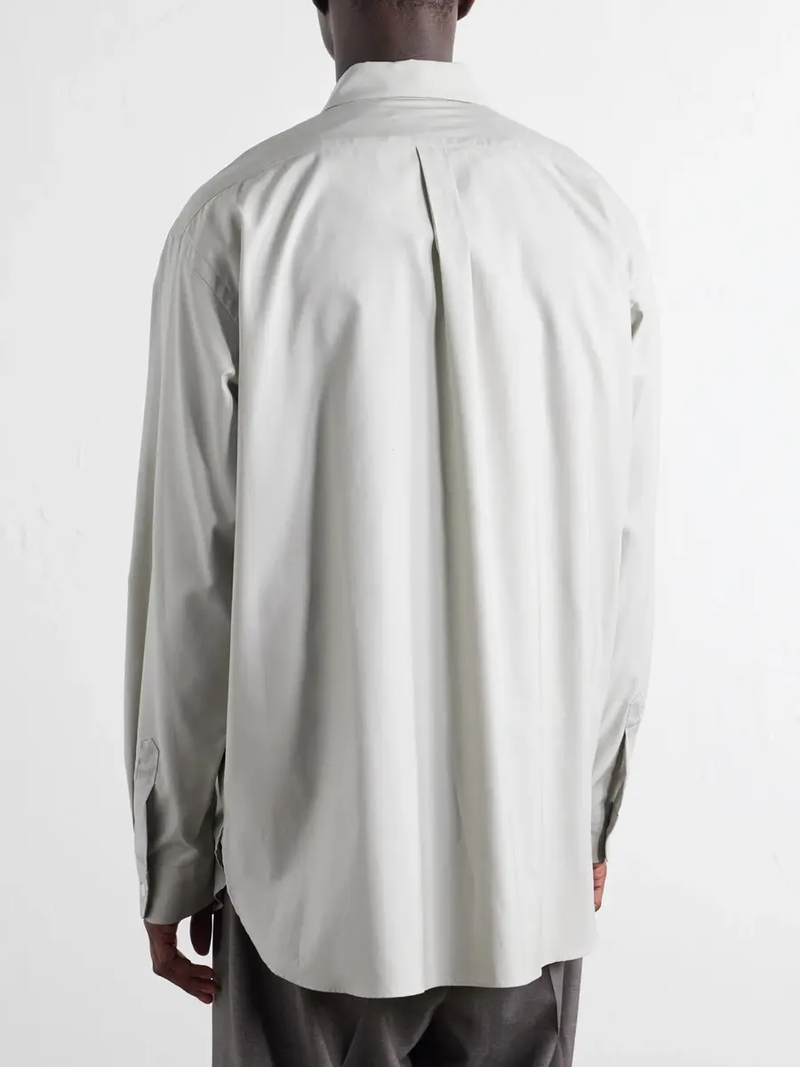 ssstein Cotton-Satin Shirt - Men | Thumbnail 4 ssstein Cotton-Satin Shirt - Men | Thumbnail 4