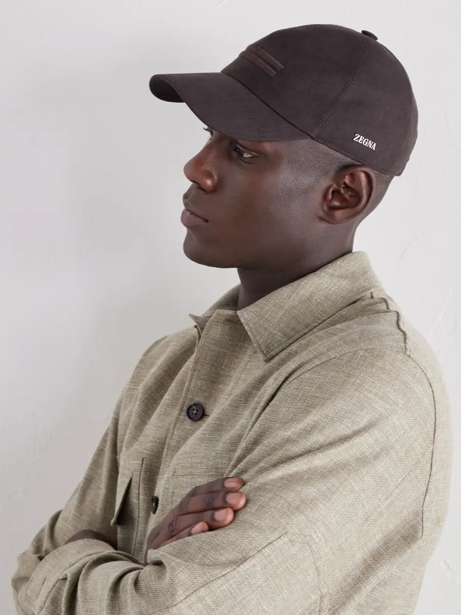 Zegna Oasi Logo-embellished Linen Cap - Men | Thumbnail 3 Zegna Oasi Logo-embellished Linen Cap - Men | Thumbnail 3