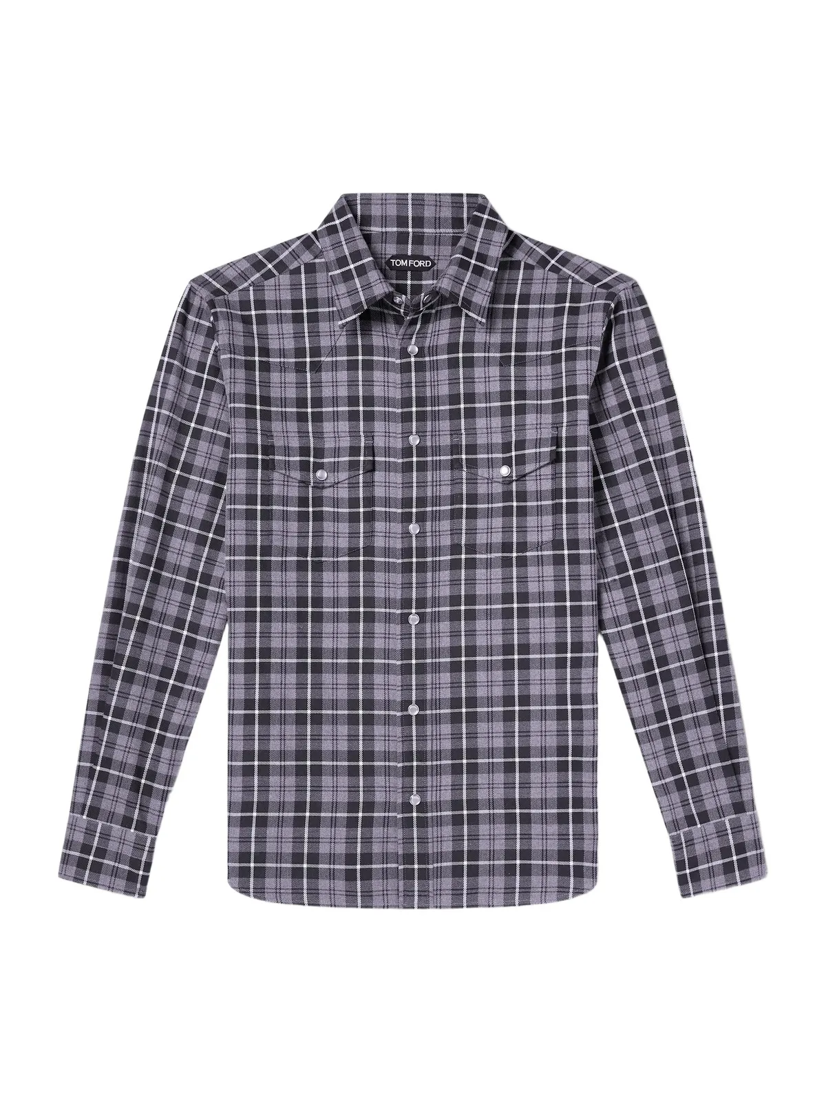 Tom Ford Checked Cotton-Twill Shirt - Men