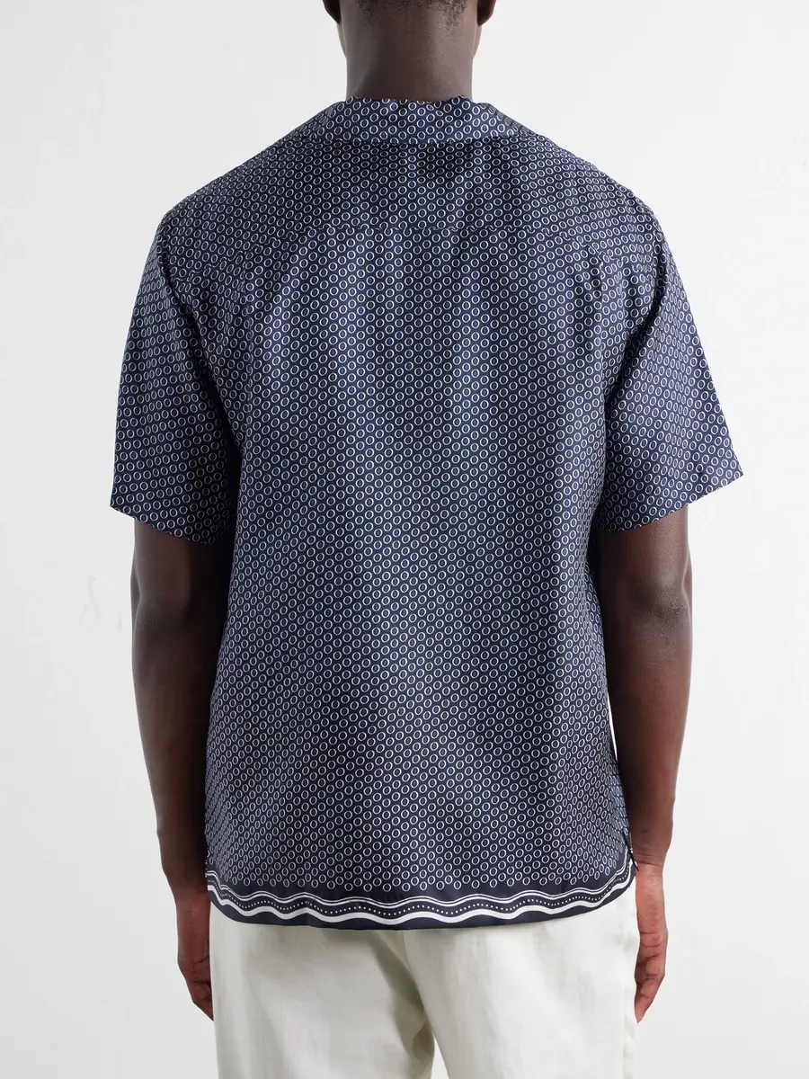 Orlebar Brown Maitan Camp-Collar Printed Silk-Satin Shirt - Men | Thumbnail 4 Orlebar Brown Maitan Camp-Collar Printed Silk-Satin Shirt - Men | Thumbnail 4