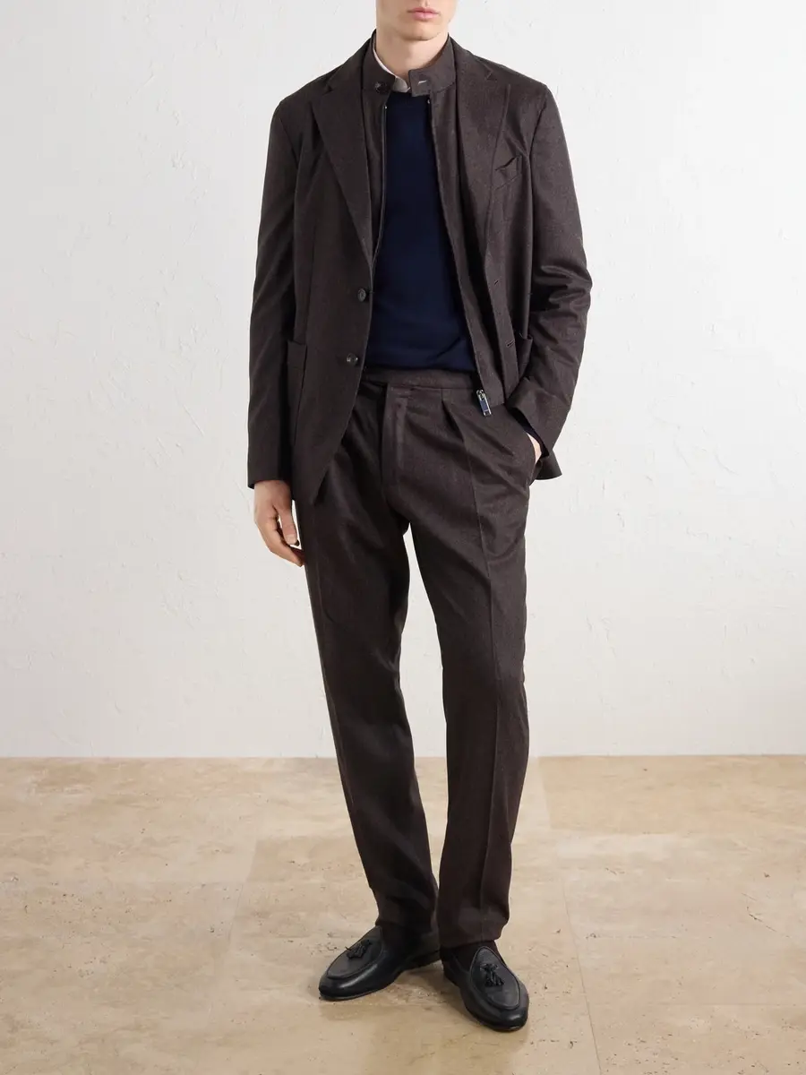 Slowear Incotex Wool-Blend Flannel Suit Jacket - Men | Thumbnail 2