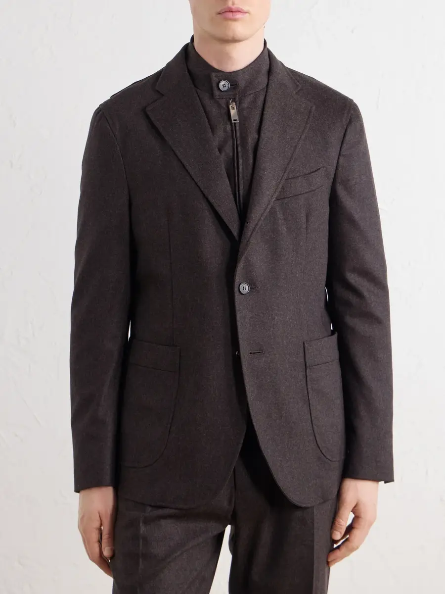 Slowear Incotex Wool-Blend Flannel Suit Jacket - Men | Thumbnail 3