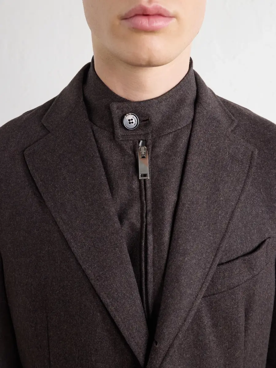 Slowear Incotex Wool-Blend Flannel Suit Jacket - Men | Thumbnail 5
