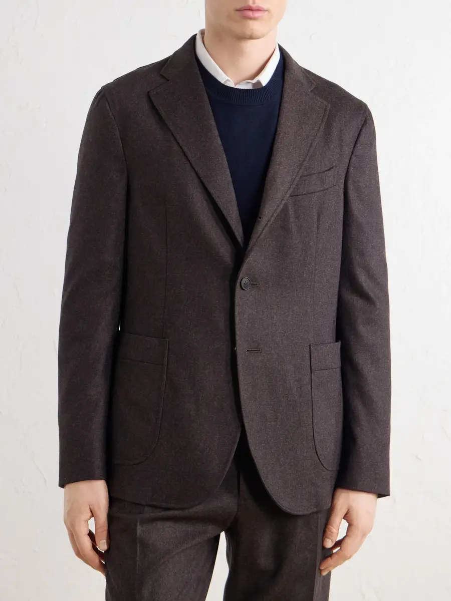 Slowear Incotex Wool-Blend Flannel Suit Jacket - Men | Thumbnail 6