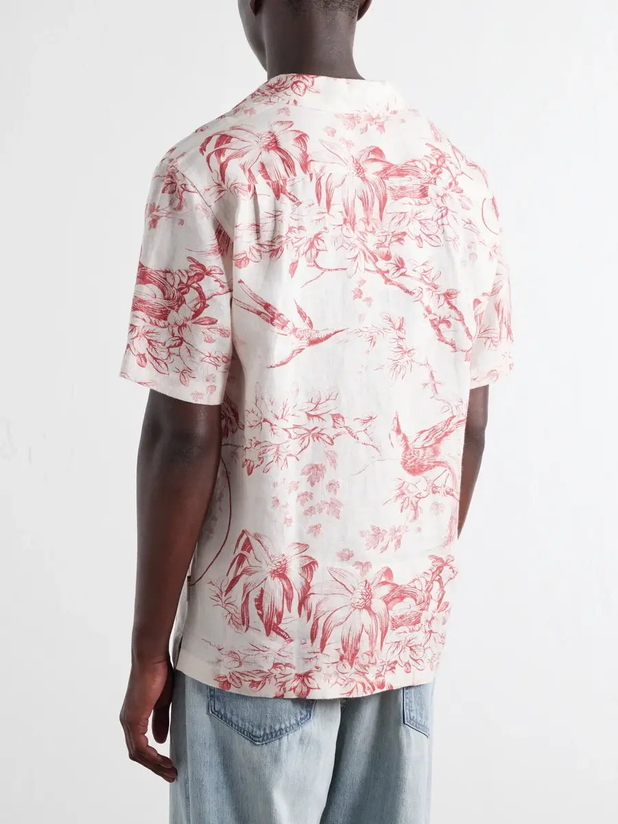Orlebar Brown Maitan Camp-Collar Printed Linen Shirt - Men | Thumbnail 4 Orlebar Brown Maitan Camp-Collar Printed Linen Shirt - Men | Thumbnail 4