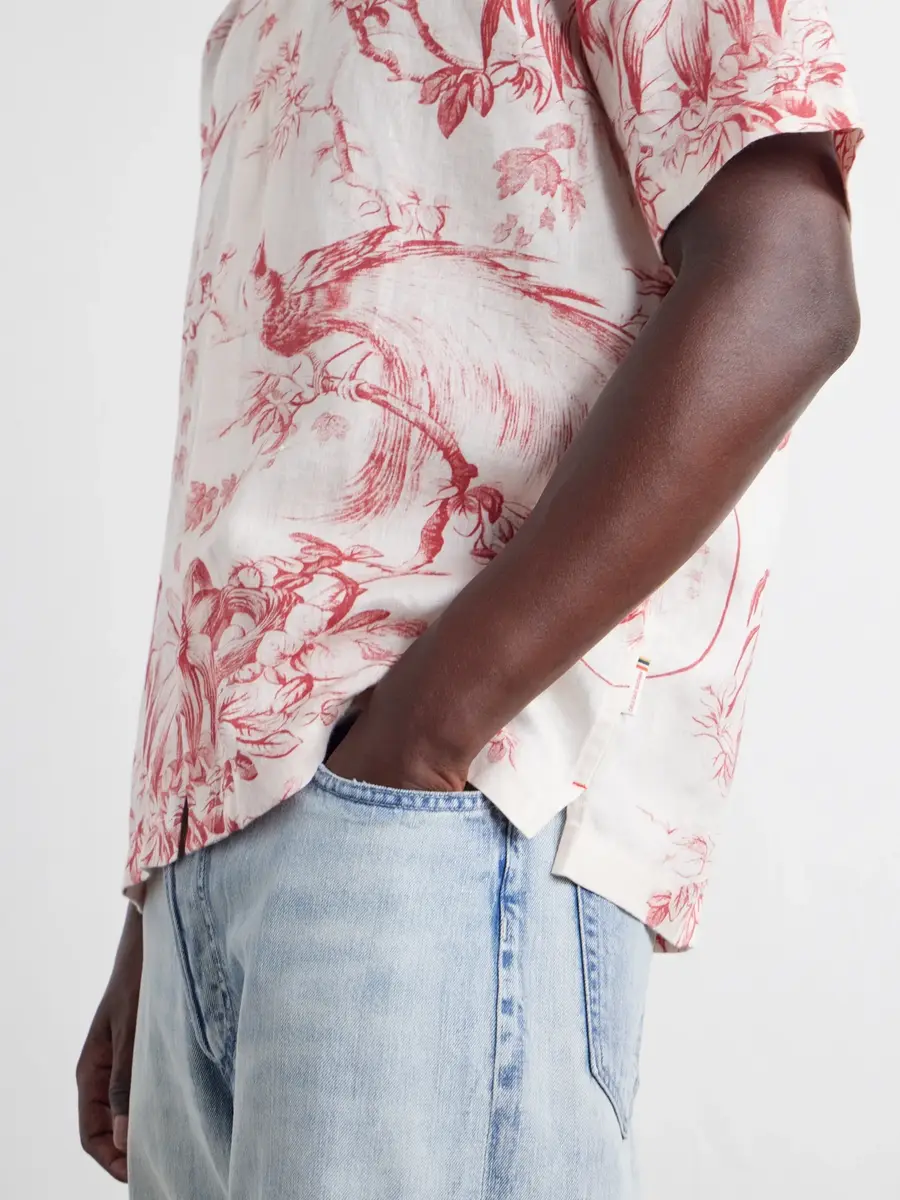Orlebar Brown Maitan Camp-Collar Printed Linen Shirt - Men | Thumbnail 5 Orlebar Brown Maitan Camp-Collar Printed Linen Shirt - Men | Thumbnail 5
