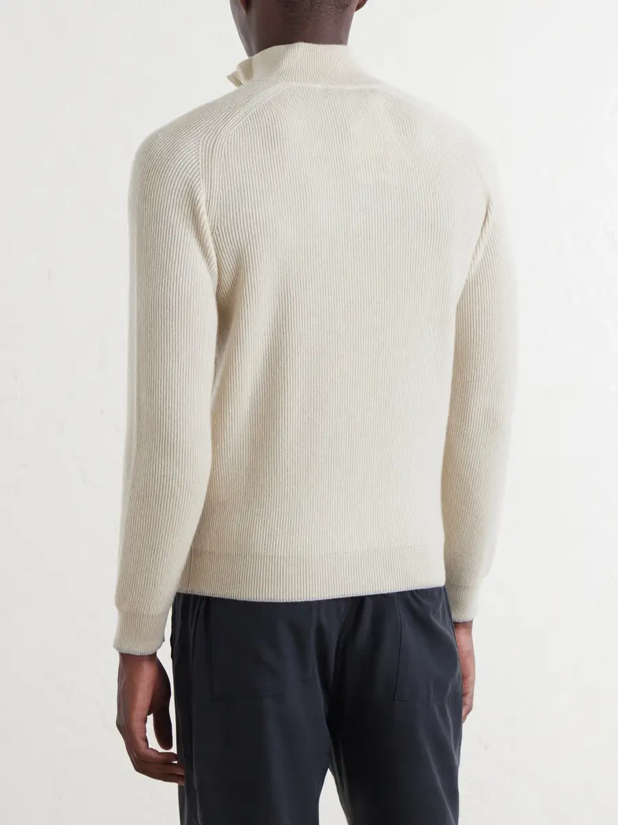 FEDELI Kyoto Ribbed Cashmere Polo Shirt - Men | Thumbnail 4 FEDELI Kyoto Ribbed Cashmere Polo Shirt - Men | Thumbnail 4