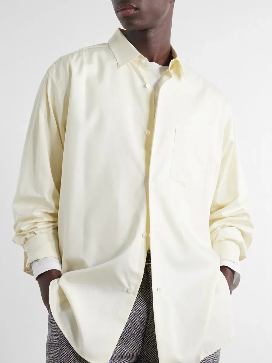 ssstein Cotton-Satin Shirt - Men | Thumbnail 5 ssstein Cotton-Satin Shirt - Men | Thumbnail 5