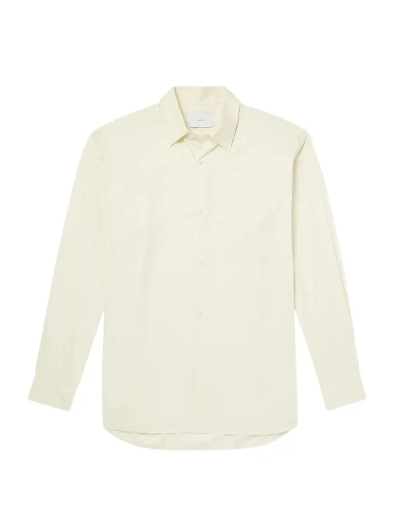 Cotton-Satin Shirt - Men Cotton-Satin Shirt - Men