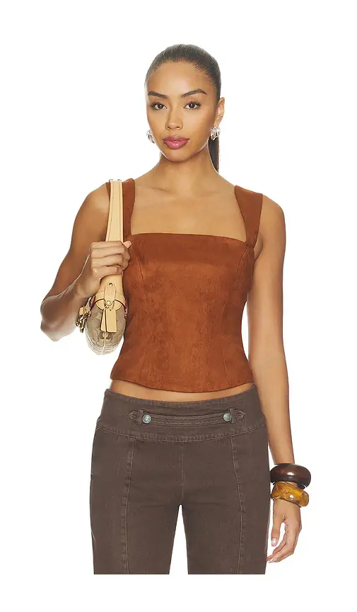 Amanda Uprichard x REVOLVE Ceronne Suede Top | Image 1 Amanda Uprichard x REVOLVE Ceronne Suede Top | Image 1