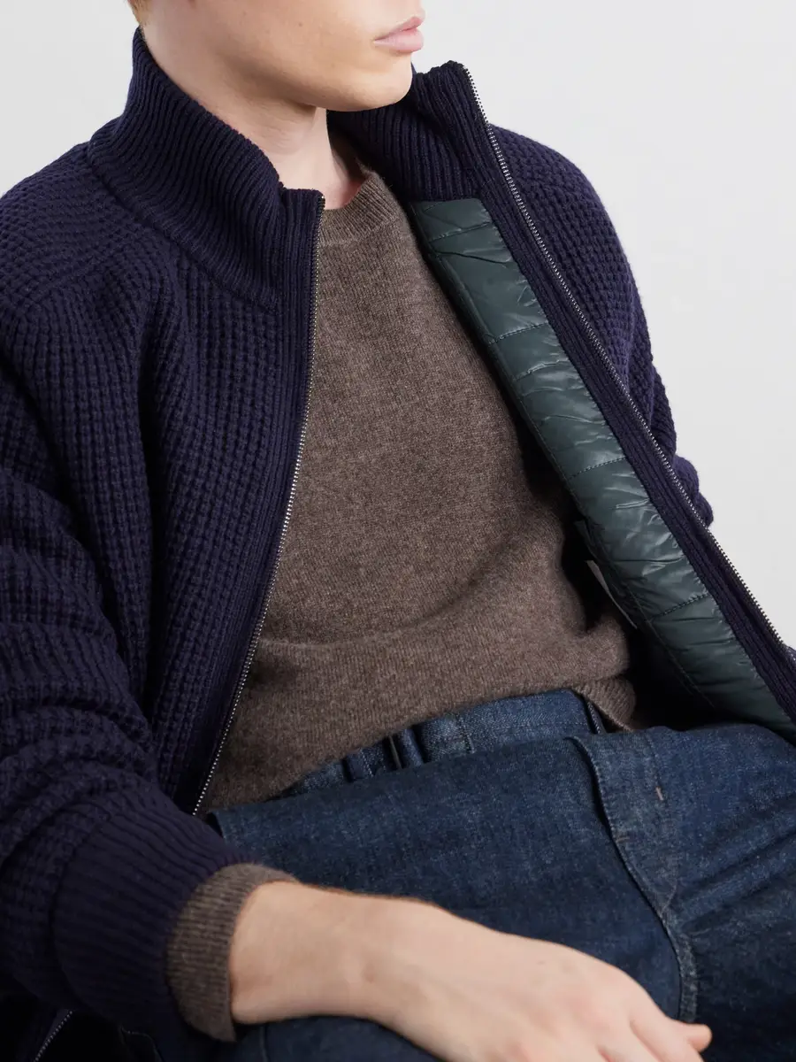Altea Padded Virgin Wool Bomber Jacket - Men | Thumbnail 5 Altea Padded Virgin Wool Bomber Jacket - Men | Thumbnail 5
