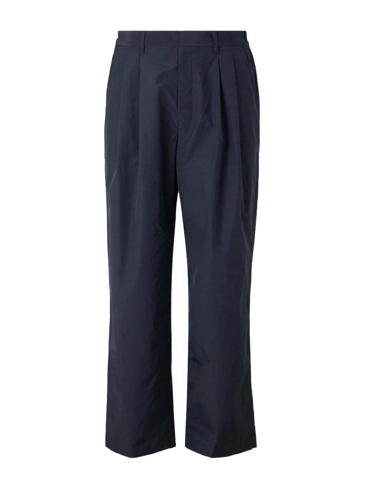 Wide-Leg Cotton-Blend Pleated Satin Trousers - Men Wide-Leg Cotton-Blend Pleated Satin Trousers - Men