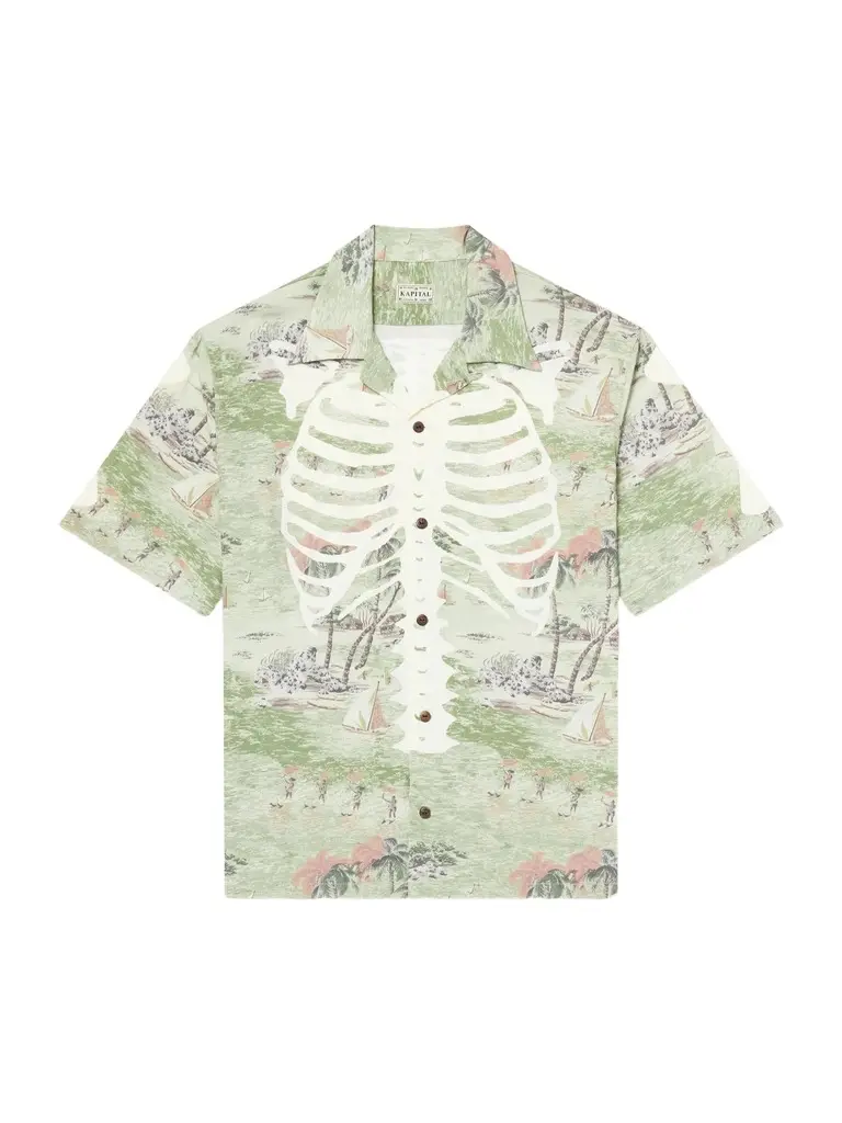 KAPITAL Aloha Convertible-Collar Printed Woven Shirt - Men | Image 1 KAPITAL Aloha Convertible-Collar Printed Woven Shirt - Men | Image 1