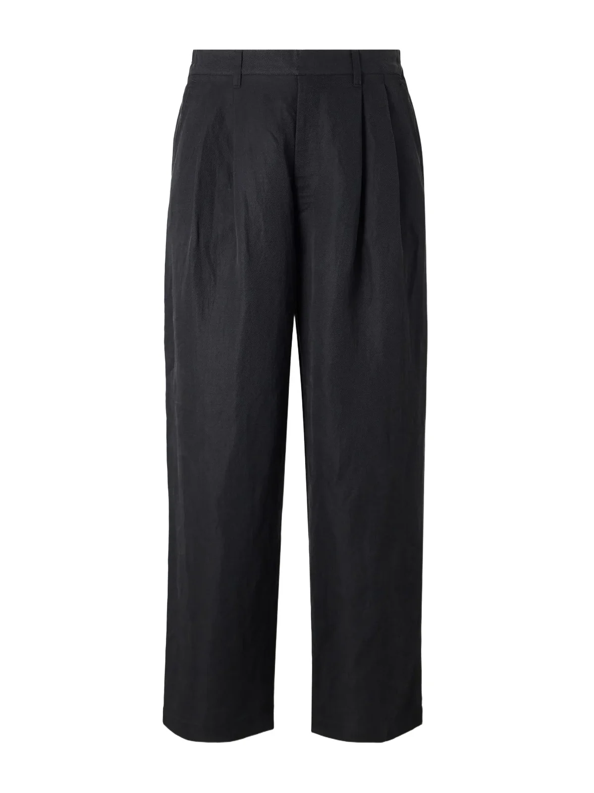Wide-Leg Linen and Silk-Blend Twill Trousers - Men