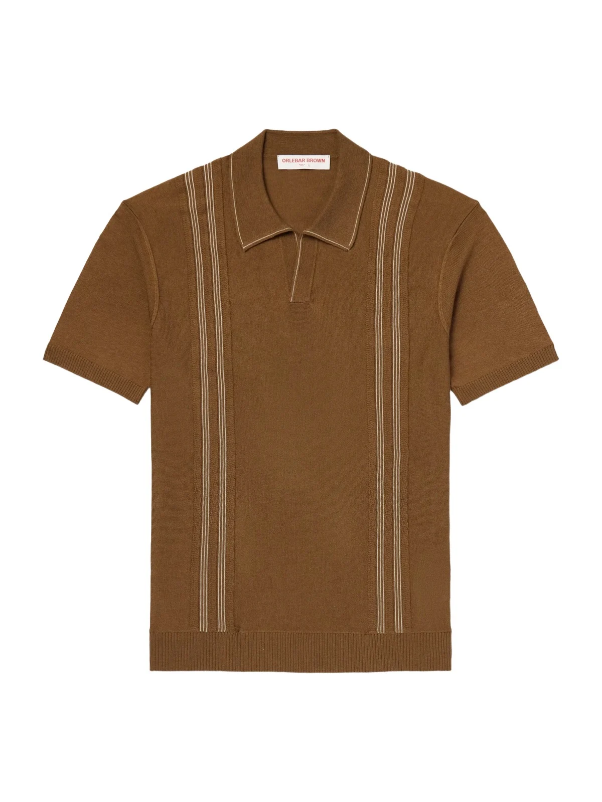 Horton Striped Silk and Organic Cotton-Blend Polo Shirt - Men