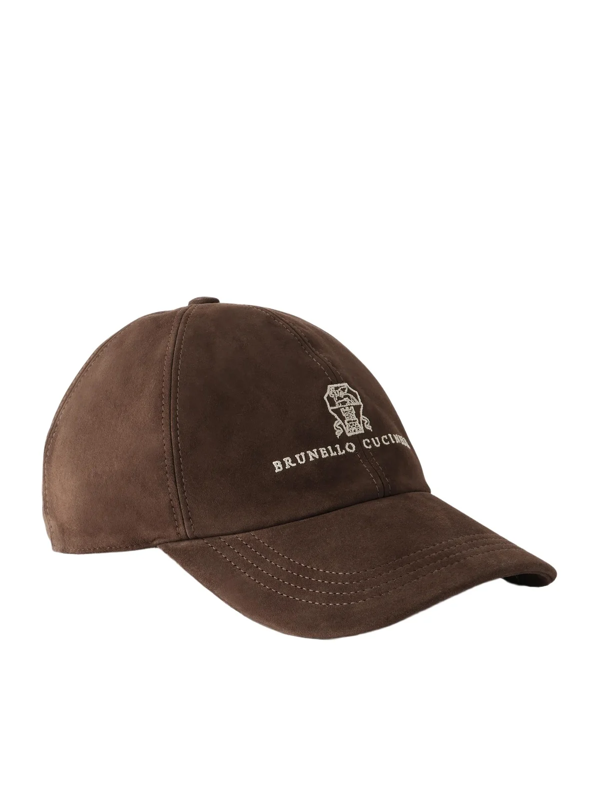 Logo-Embroidered Suede Cap - Men