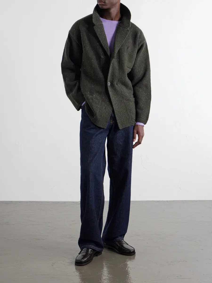 Inis Meáin Wool and Cashmere-Blend Cardigan - Men | Thumbnail 2