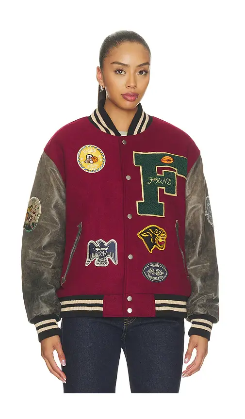 Found Crimson Letterman Jacket | Thumbnail 2 Found Crimson Letterman Jacket | Thumbnail 2