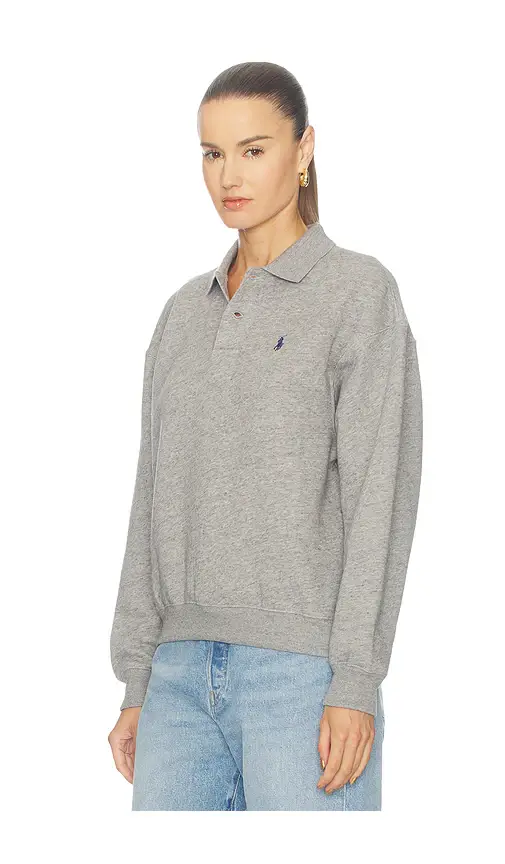Polo Ralph Lauren Fleece Polo Long Sleeve Sweater | Thumbnail 2 Polo Ralph Lauren Fleece Polo Long Sleeve Sweater | Thumbnail 2