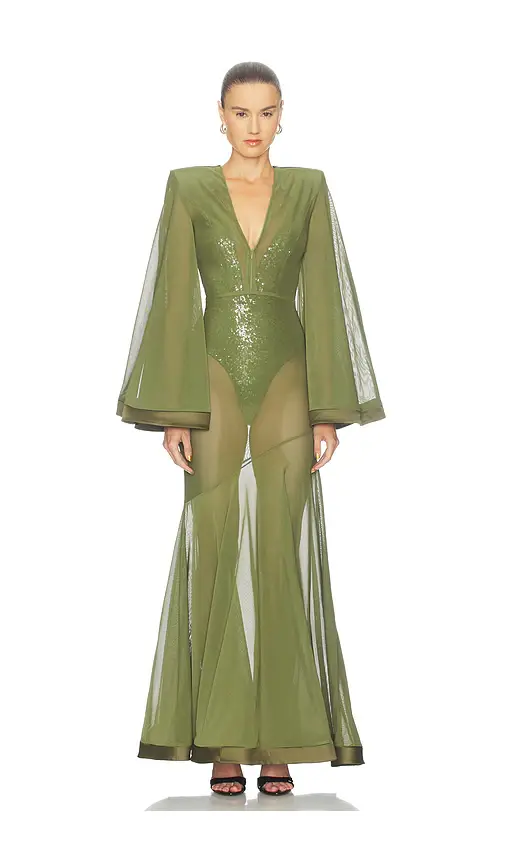 Zhivago Illusion Survives Love 2 Pc Mesh Gown | Thumbnail 2 Zhivago Illusion Survives Love 2 Pc Mesh Gown | Thumbnail 2
