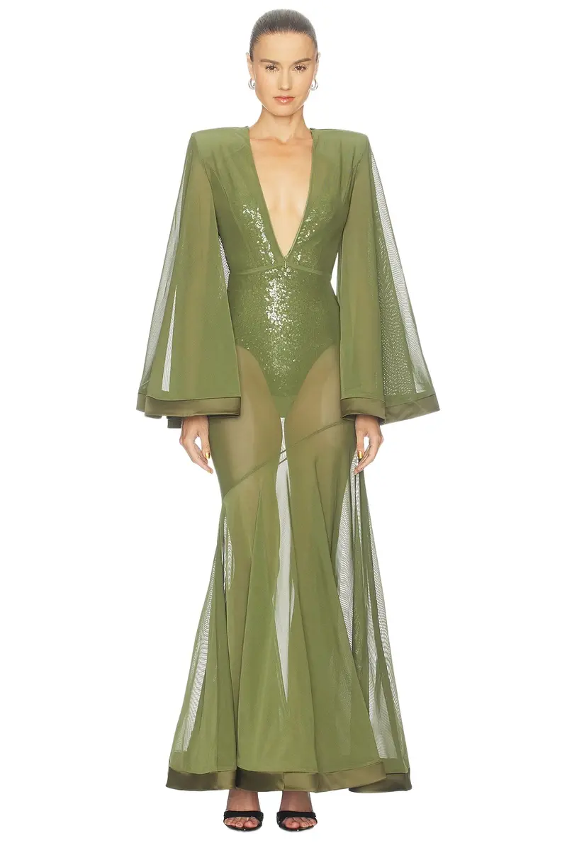 Illusion Survives Love 2 Pc Mesh Gown Illusion Survives Love 2 Pc Mesh Gown