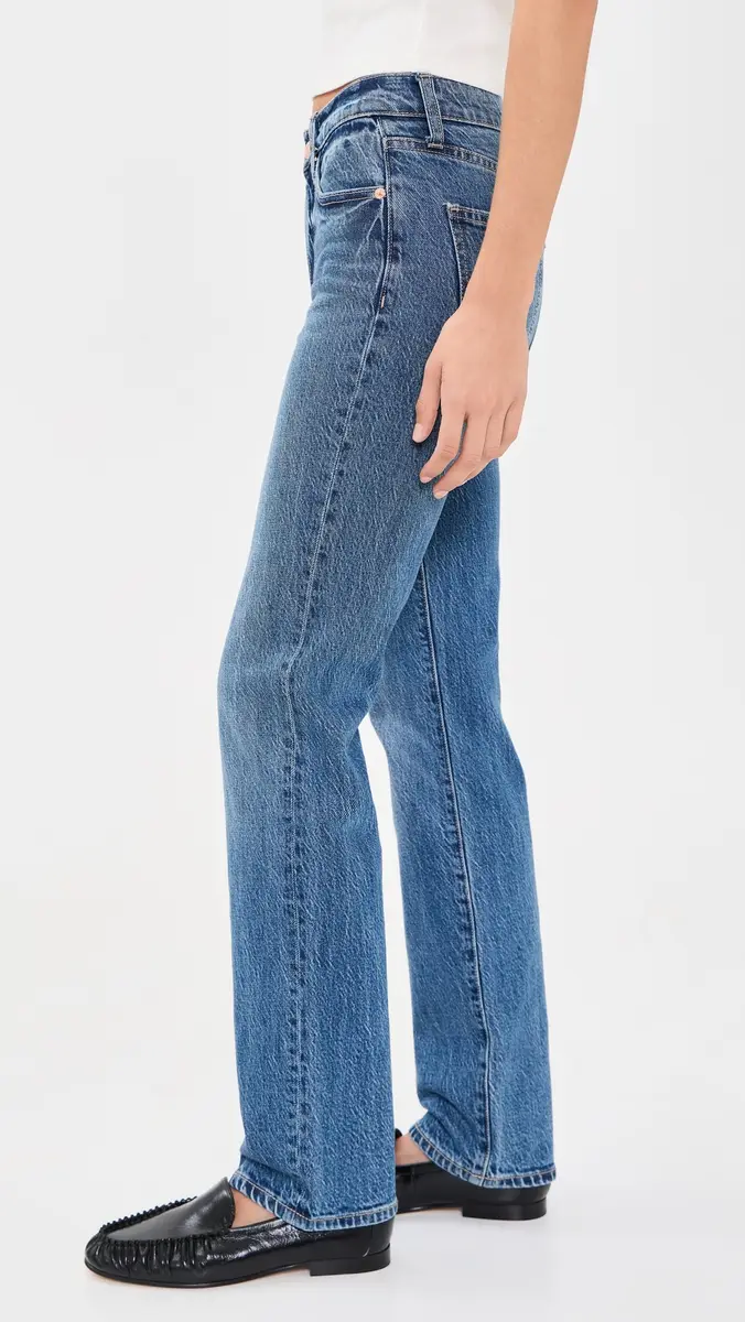 Pistola Aleks Mid Rise Straight Long Jeans | Thumbnail 4 Pistola Aleks Mid Rise Straight Long Jeans | Thumbnail 4