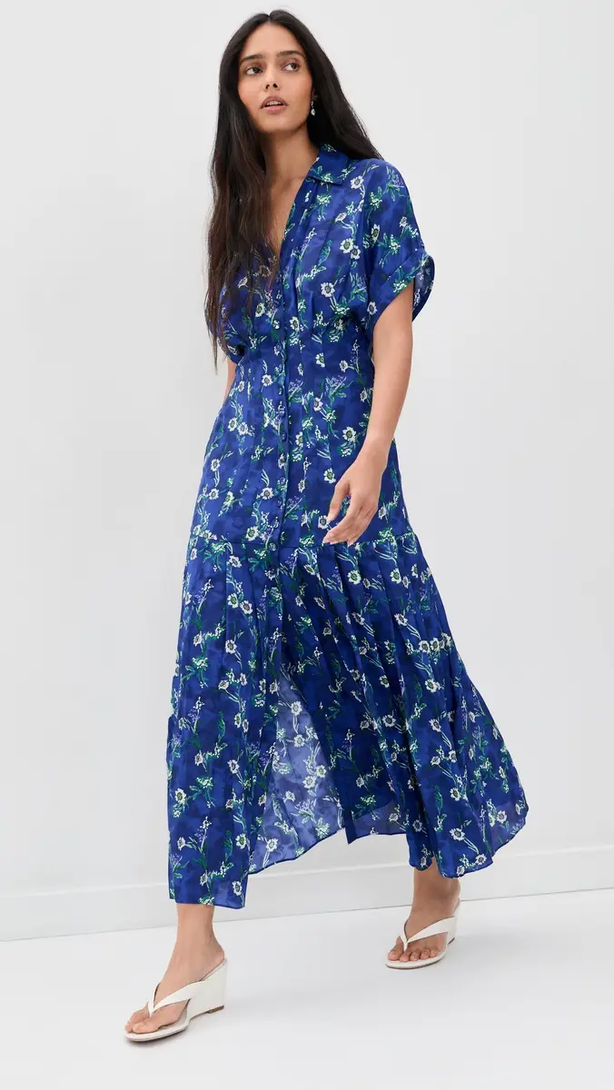 Saloni Riya Silk Dress | Thumbnail 2 Saloni Riya Silk Dress | Thumbnail 2