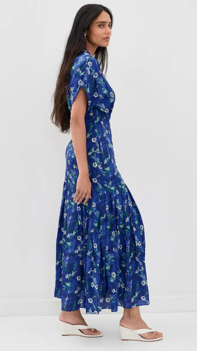 Saloni Riya Silk Dress | Thumbnail 4 Saloni Riya Silk Dress | Thumbnail 4