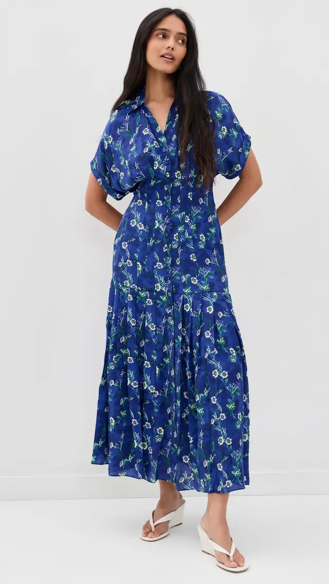 Saloni Riya Silk Dress | Thumbnail 5 Saloni Riya Silk Dress | Thumbnail 5