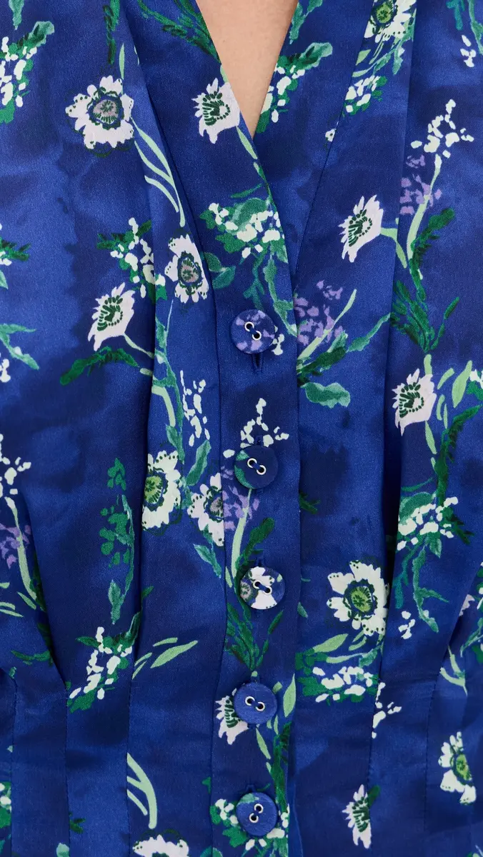 Saloni Riya Silk Dress | Thumbnail 6 Saloni Riya Silk Dress | Thumbnail 6