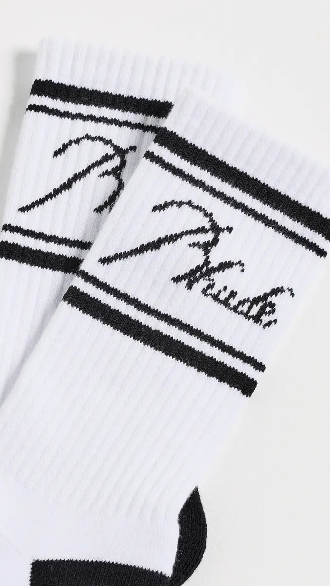 Rhude Contrast Script Logo Socks | Thumbnail 3