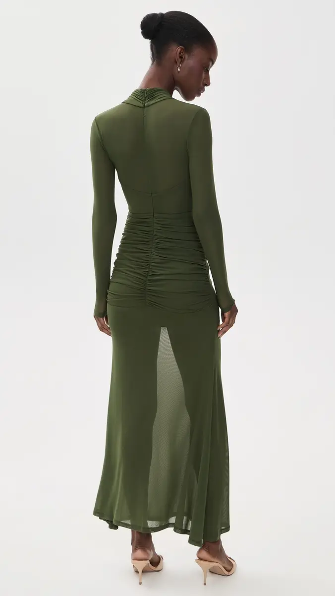 Bardot Veria Wrap Mesh Maxi Dress | Thumbnail 3